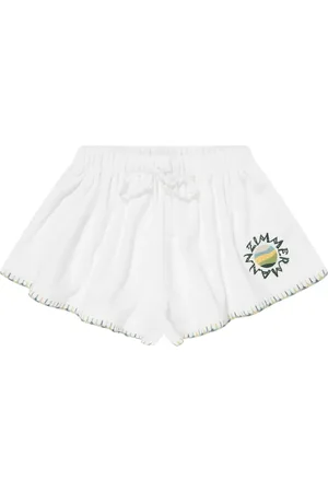 ZIMMERMANN Tallow embroidered terry shorts