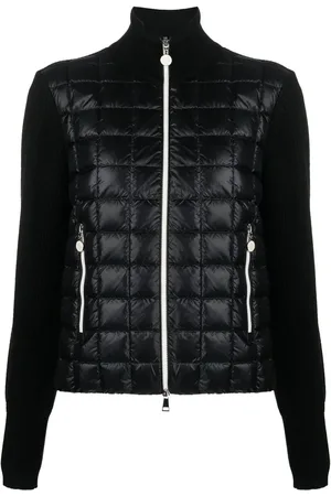 Moncler Padded-front zip-up cardigan