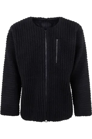 Issey Miyake Pleated fleece-texture jacket