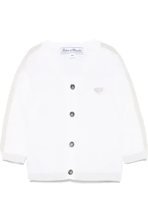 Tartine Et Chocolat Logo-embroidered cardigan