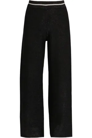 Liu Jo Glitter-jersey wide-leg trousers