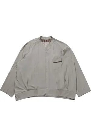 ZIGGY CHEN Split-neck oversized shirt