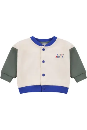 Petit Bateau Colour-block bomber jacket