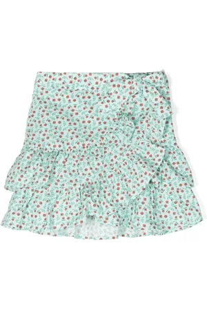Les Coyotes de Paris Floral-print ruffled mini skirt