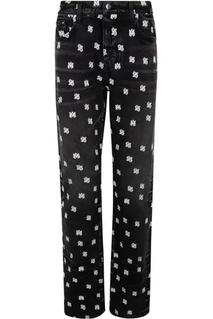 AMIRI MA paisley-print straight-leg jeans