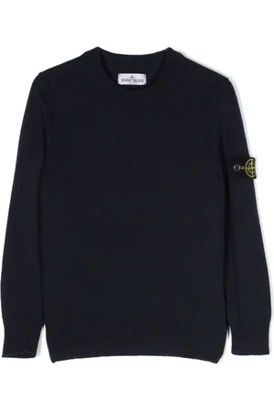 Stone Island Compass-patch crew-neck jumper