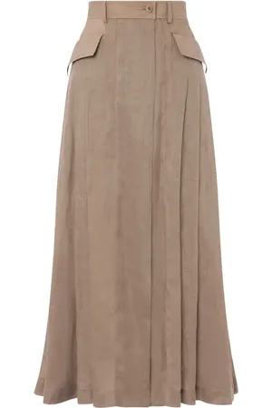 Alberta Ferretti Pleated midi skirt