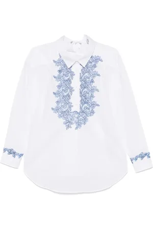 Ermanno Firenze Floral-lace blouse