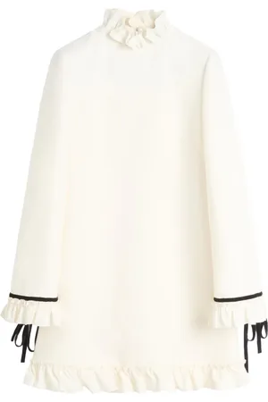 VALENTINO GARAVANI Crepe couture mini dress
