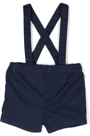Petit Bateau Twill cotton-blend dungaree