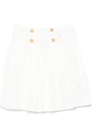 Balmain Logo-jacquard skirt