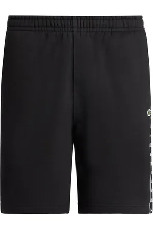Lacoste Logo-stripe fleece shorts