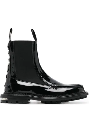 TOGA PULLA Stud-embellished leather ankle boots