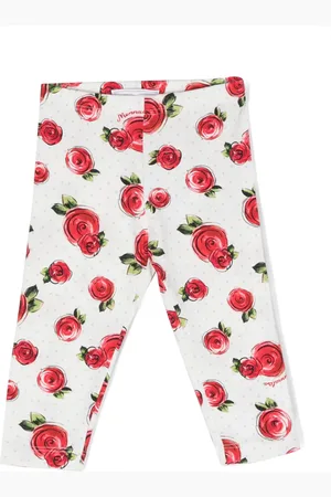 MONNALISA Rose-print leggings