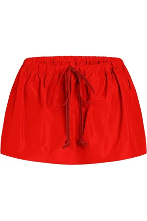 Patou Puffy faille mini skirt