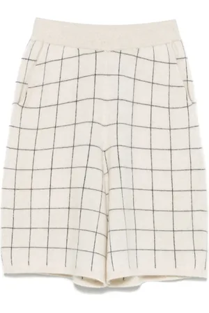 Frenckenberger Windowpane-pattern shorts