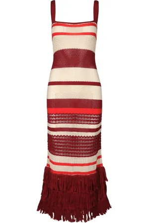 JOHANNA ORTIZ Striped midi dress