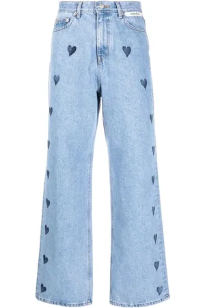 KIMHEKIM Heart-print flared jeans