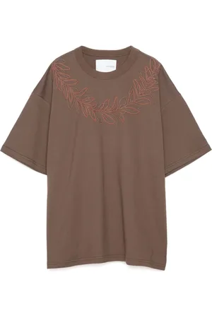 YOSHIO KUBO Cord Leaf t-shirt