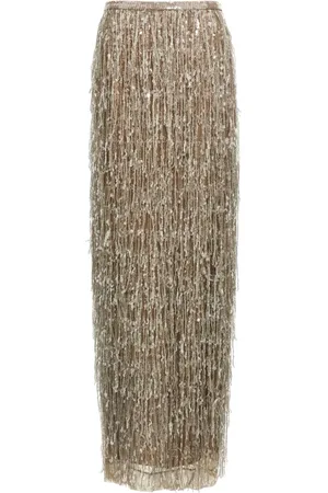 Brunello Cucinelli Sequin fringed skirt