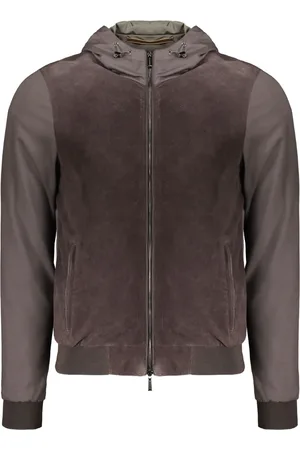 MOORER Panelled bomber jacket