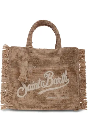 MC2 SAINT BARTH Logo-embroidered beach bag