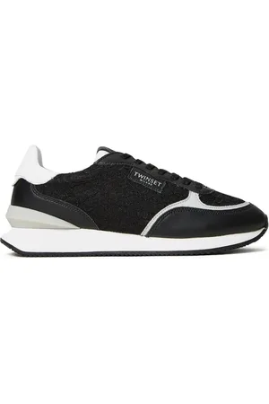 Twin-Set Lace-panelled sneakers