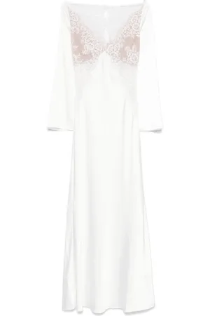 Self-Portrait Lace satin gown