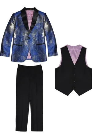 Romano Jacquard three-piece suit