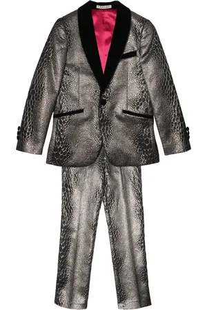 Romano Snake-print two-piece suit