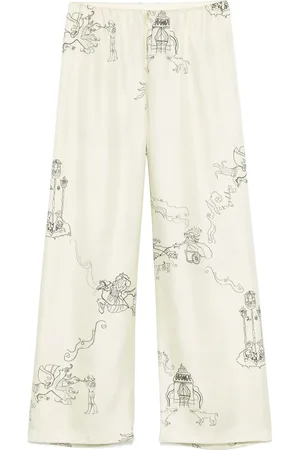 Nanushka Satin straight trousers