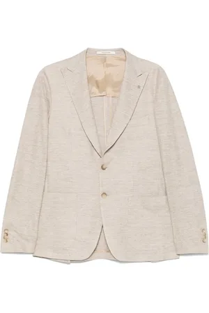 TAGLIATORE Brooch-detail blazer