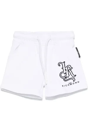 John Richmond Embroidered-logo shorts