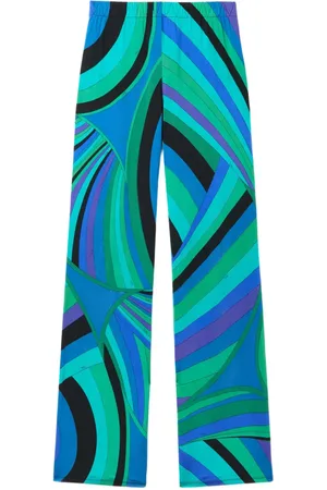 Puccini Iride-print trousers