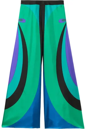 Puccini Maddalena-print wide-leg trousers