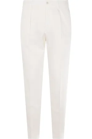 Incotex Logo-patch trousers