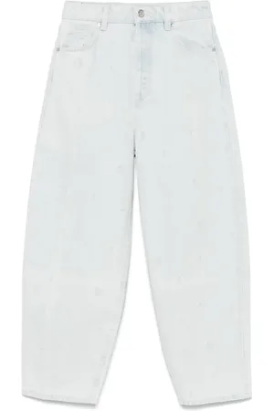 HUGO BOSS Floral-embroidered jeans