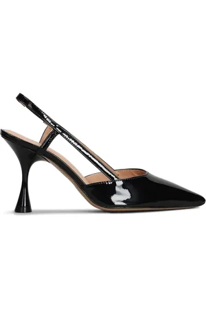 MARC ELLIS Patent-leather slingback pumps