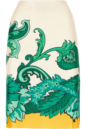 Etro Silk midi skirt