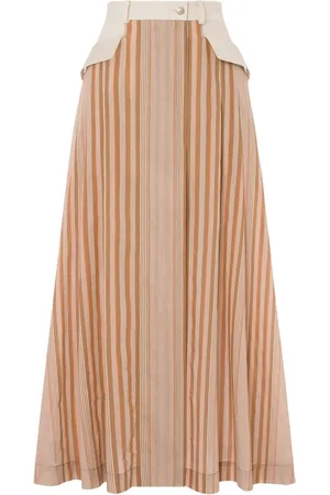 Alberta Ferretti Pleated maxi skirt