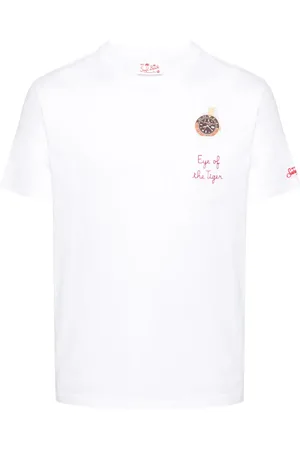 MC2 SAINT BARTH Logo-embroidered cotton T-shirt