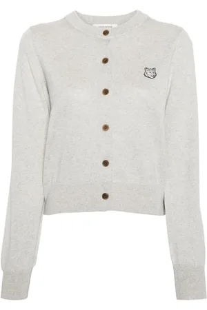 Maison Kitsuné Bold Fox Head wool cardigan
