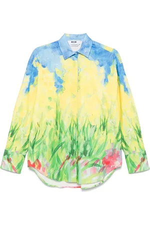 Msgm Painting-print shirt