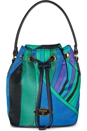Puccini Yummy striped bucket bag