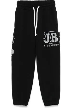 John Richmond Logo-embroidered track pants