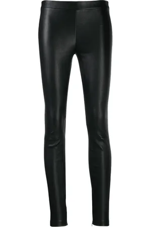 Vince Slim fit leather trousers