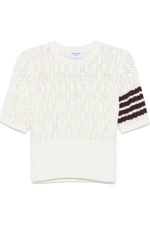 Thom Browne 4-Bar pointelle T-shirt