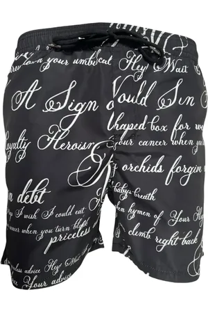 KSUBI Text-print shorts