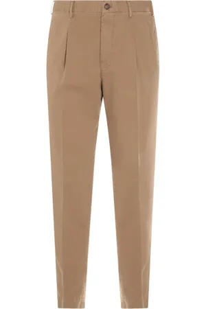 Incotex Logo-patch trousers