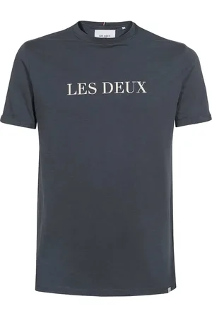 Les Deux Logo-print cotton T-shirt